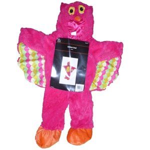Baby Girls Hot Pink Plush Owl Halloween Costume Size 6/12 months Jumpsuit NWT